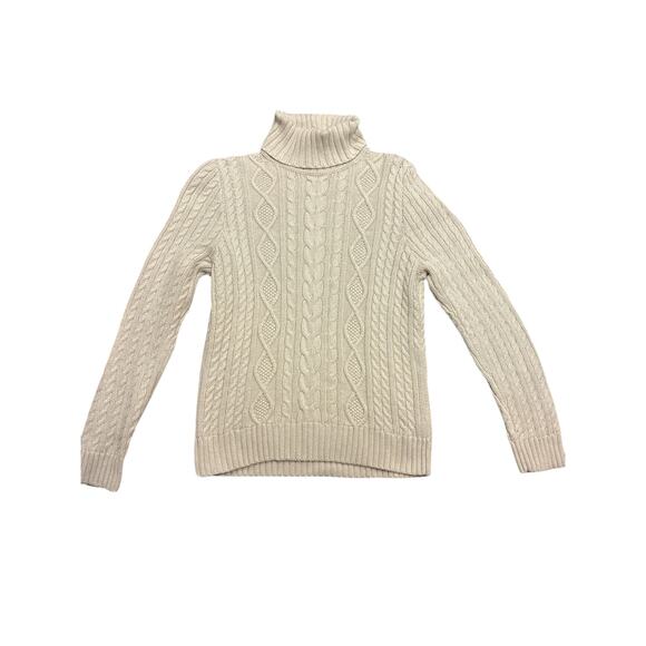 JEANNE PIERRE Sweaters - Chunky Cable Knit New England Turtleneck Sweater